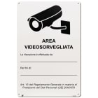 ELCART DISTRIBUTION - CARTELLO AREA VIDEOSORVEGLIATA
