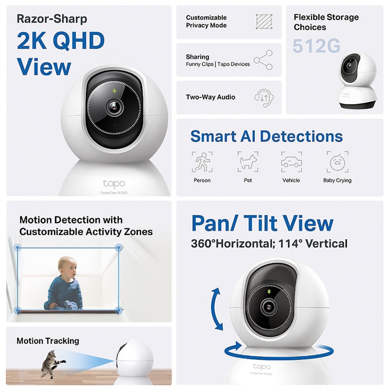 TP-LINK - TC72 TELEC. WIFI PTZ 4MP DA INTER