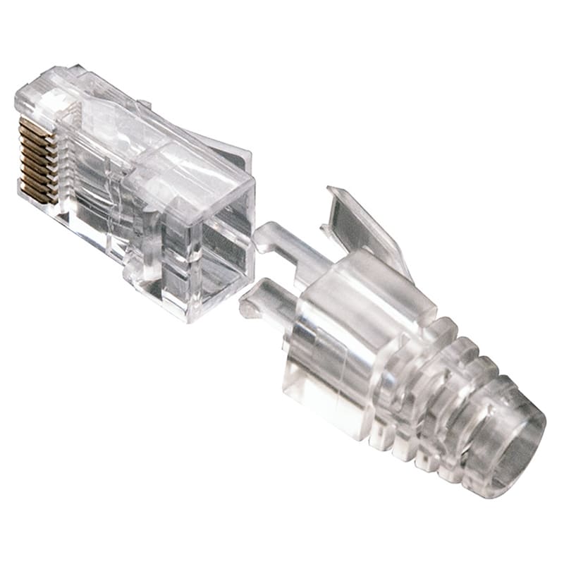 ELCART DISTRIBUTION - RJ45 PLUG CAT.6 PASS + GUIDA CAVO