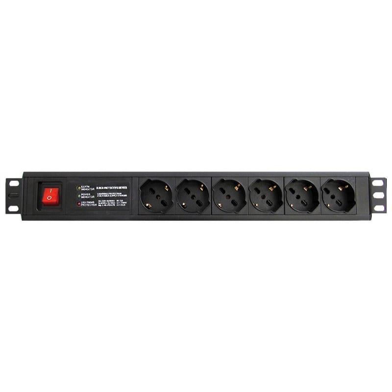 WP - MULTIPRESA DA RACK 6P PROT.SOVRAC