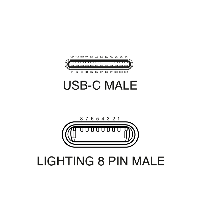 ELCART DISTRIBUTION - CAVO USB APPLE LIGH.-USB-C COMP.