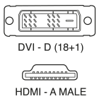ELCART DISTRIBUTION - CAVO DVI-D M. / HDMI-A M. 1,8M