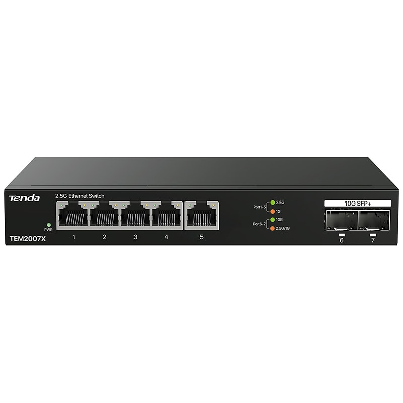 TENDA - SWITCH 2,5G 5P + 2 SFP+ TENDA