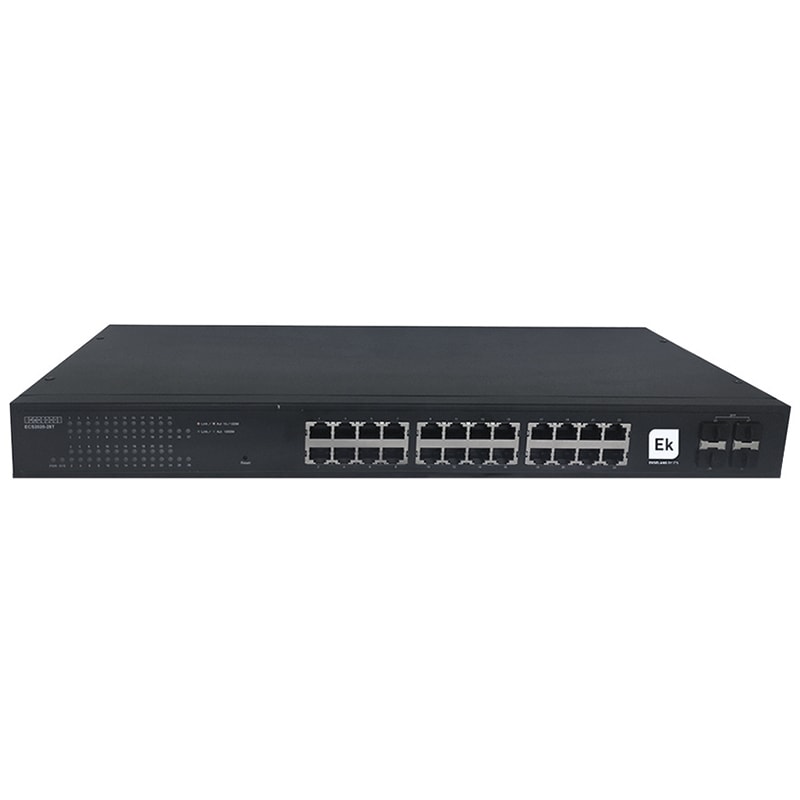 ELCART DISTRIBUTION - SWITCH GIGABIT 24P. + 4SFP L2