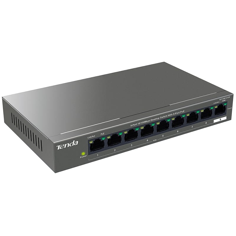 TENDA - SWITCH POE GIGABIT 8P TEG1109P TENDA