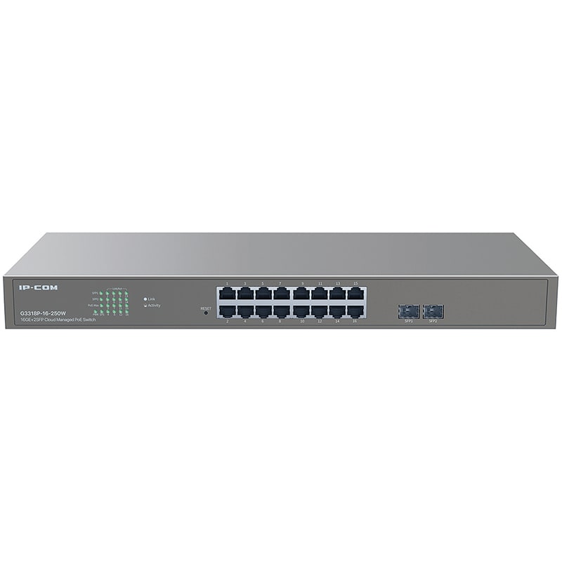 TENDA - SWITCH POE GIGA 16P - 2 SFP L2 IP-COM