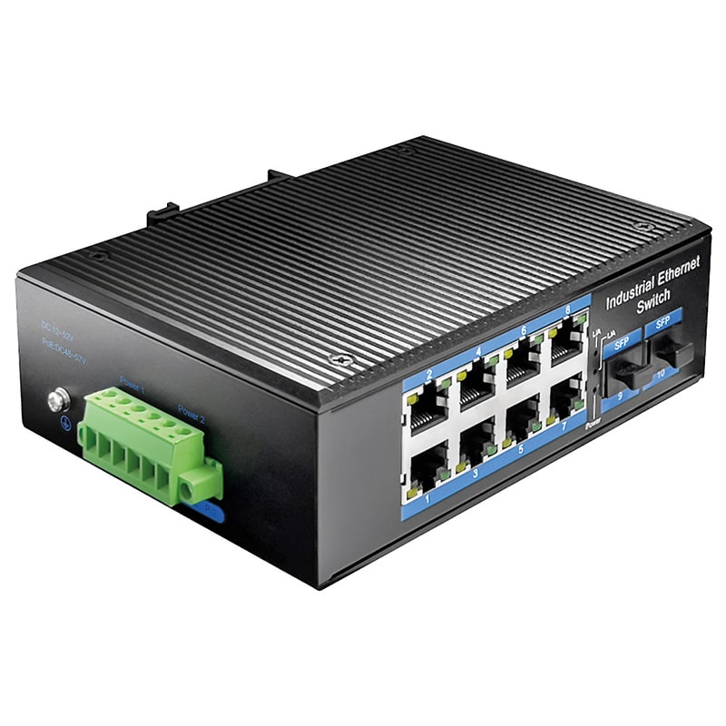 CUDY - SWITCH INDUSTRIALE 8P GIGA+2SFP