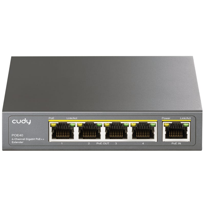 CUDY - POE EXTENDER GIGA 4 CANALI POE ++