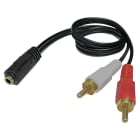 ELCART DISTRIBUTION - CAVET. 40 CM. PRESA 3,5MM ST.2RCA