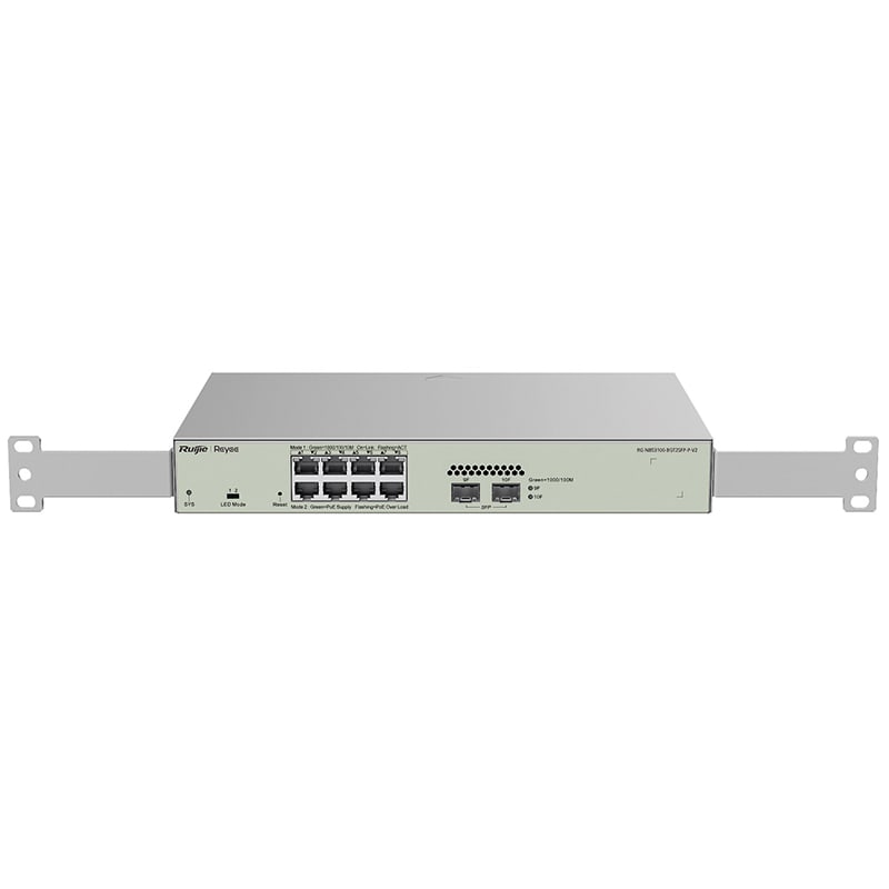 RUIJIE - SWITCH POE 8PPOE+ +2P SFP GIGA L2