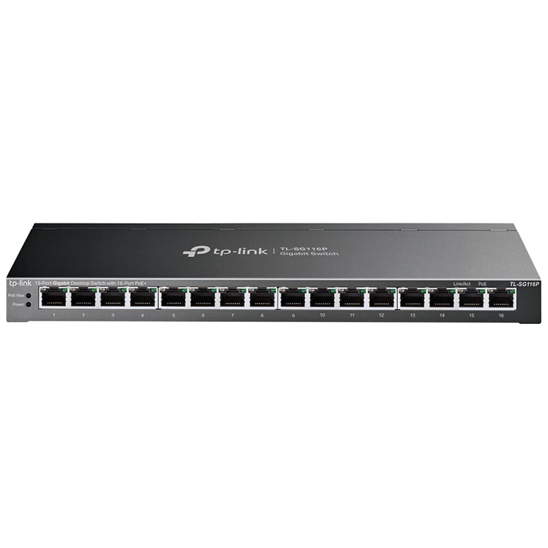 TP-LINK - TL-SG116P SWITCH 16PORTE POE GIGA
