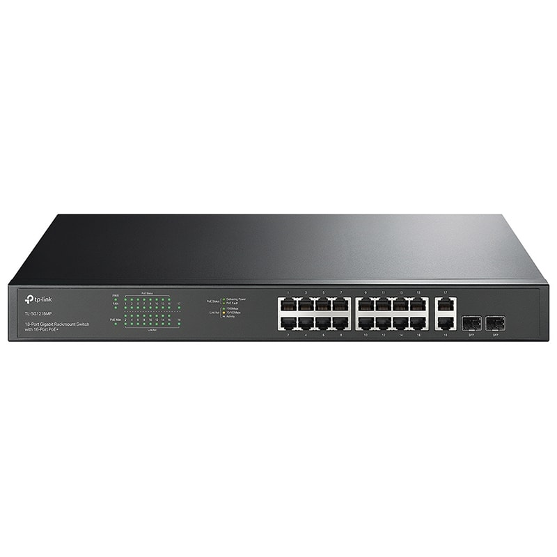 TP-LINK - TL-SG1218MP SWITCH 16P POE+ +2P G