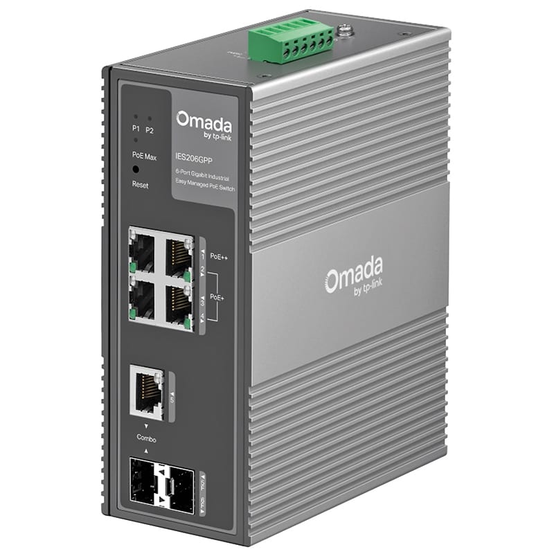 TP-LINK - IES206GPP SWITCH INDUSTR 6P GIGA