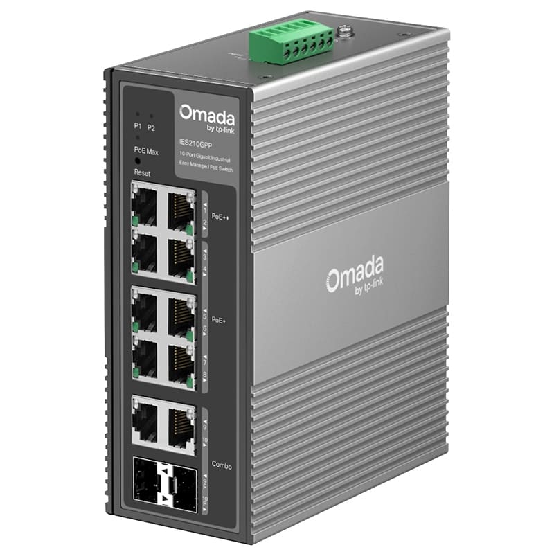 TP-LINK - IES210GPP SWITCH INDUSTR 10P GIGA