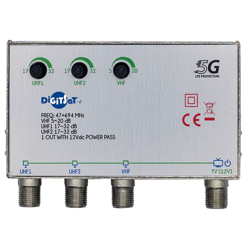 ELCART DISTRIBUTION - MICRO AMPLIFICATORE 3IN 1OUT LTE2