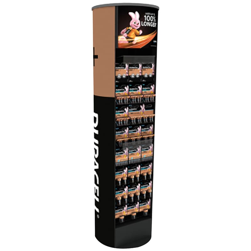 ELCART DISTRIBUTION - ESPOSITORE DURACELL 24 GANCI