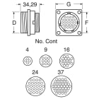 ELCART DISTRIBUTION - 182916-1 CONN. PAN. CPC1 M 16P