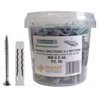 ELCART DISTRIBUTION - 100 TASSELLI 6X30MM 4SETTORI+VITI 041175000