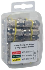 ELCART DISTRIBUTION - 25 SPINE F ANELLI ROSSI  5  MM 052443300