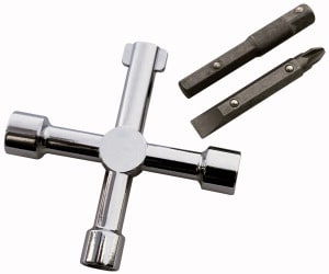 ELCART DISTRIBUTION - CHIAVE A 4 USI CON PUNTE 070154900