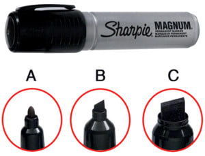 ELCART DISTRIBUTION - MARCAT.SHARPIE PUNTA TONDA   NERA 070880200