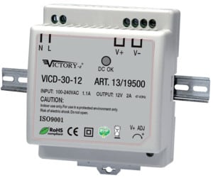 ELCART DISTRIBUTION - ALIM. SWITCH. DIN 30W 24V 1 OUT 131950200
