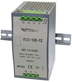 ELCART DISTRIBUTION - ALIM. SWITCH. DIN 120W 12V  1 OUT 131954000