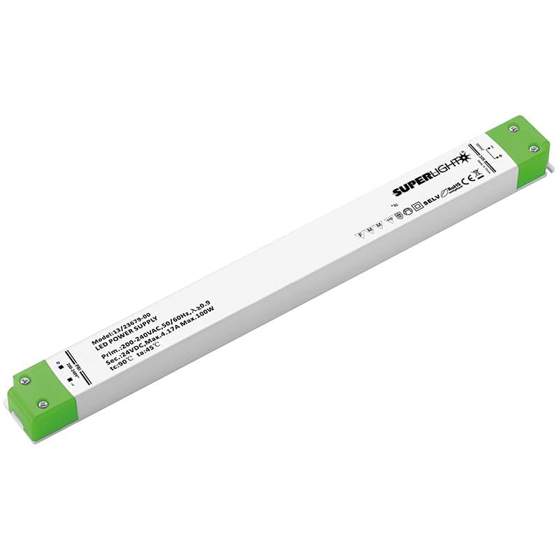 ELCART DISTRIBUTION - LED DRIVER 100W 24VCC SLIM LINEAR 132367900