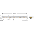ELCART DISTRIBUTION - LEDSTRIP 9,6W/MT 24V BNATUR. IP65 186172200