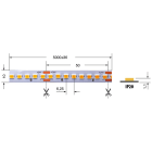 ELCART DISTRIBUTION - STRISCIA LED 19,2W/M BCC 24V IP20 186345500