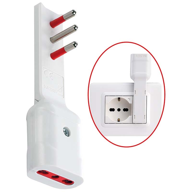 ELCART DISTRIBUTION - ADAT.ULTRA PIATTO 16A 2P+T NERO 280127600