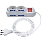 ELCART DISTRIBUTION - PRESA MUL.6 POSTI C/CAVO E INTERR 280171500