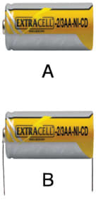 ELCART DISTRIBUTION - NI-CD 2/3 STILO 1,2V 400MA S.TERM 300027200