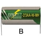 ELCART DISTRIBUTION - NI-MH 2/3 STILO 1,2V 600MA C.TERM 300027700