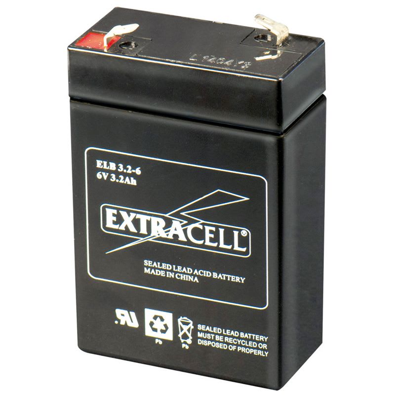 ELCART DISTRIBUTION - BATTERIA RIC.PIOMBO 6V 3,2 AH 300450600