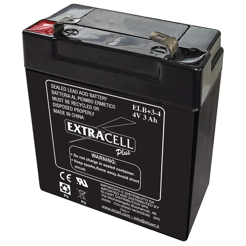 ELCART DISTRIBUTION - BATT.EXTRACELL PB 4V 3AH PLUS 300502000