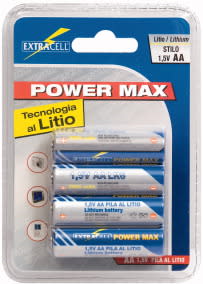 ELCART DISTRIBUTION - 4PZ PILA LITIO  AA 1,5V 2900MAH 302616000