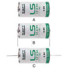 ELCART DISTRIBUTION - P.LIT. SAFT 2/3A LS17330CNA 3,6V 302817000