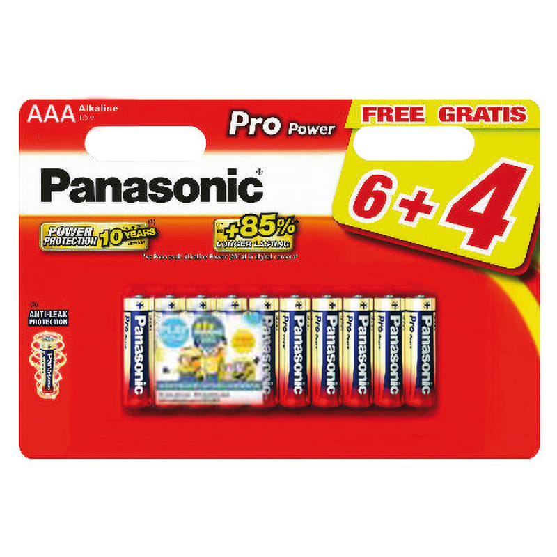 ELCART DISTRIBUTION - PILA AAA PROPOWER PANASONIC BL6+4 303031500