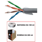 ELCART DISTRIBUTION - CAVO CAT.6 UTP  RIGIDI 100MT  CCA 403978800