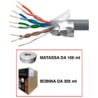 ELCART DISTRIBUTION - CAVO CAT.6 FILI RIGIDI 100MT  CCA 403979800