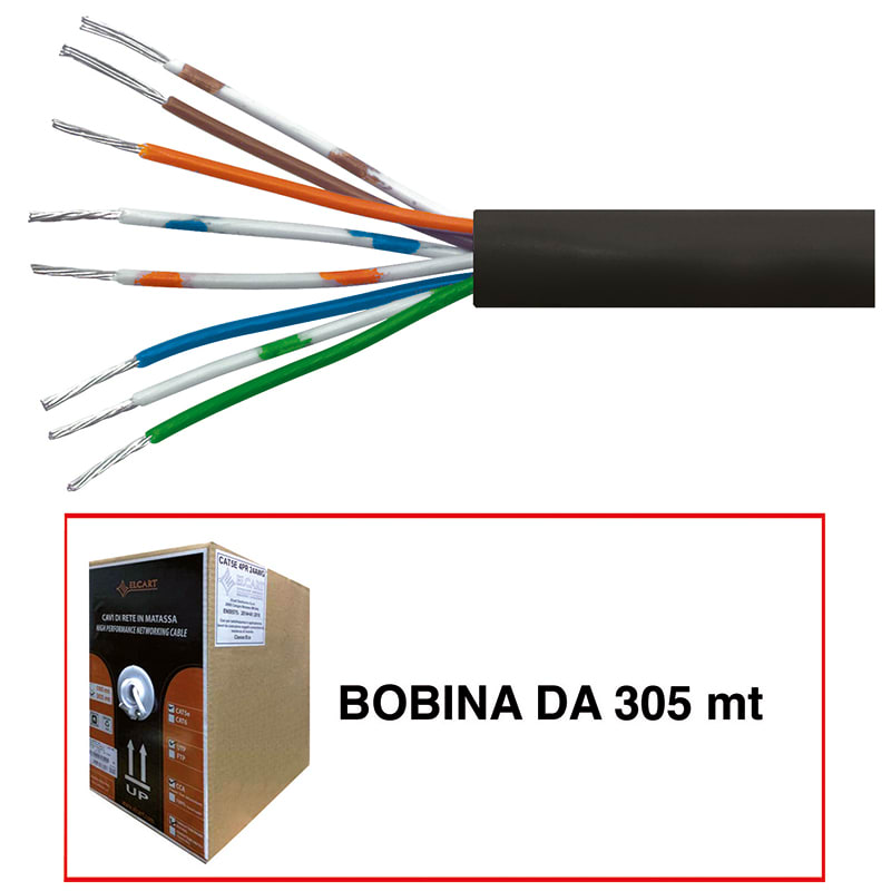 ELCART DISTRIBUTION - CAVO CAT5E UTP RIGIDI 305M ESTERN 404075000