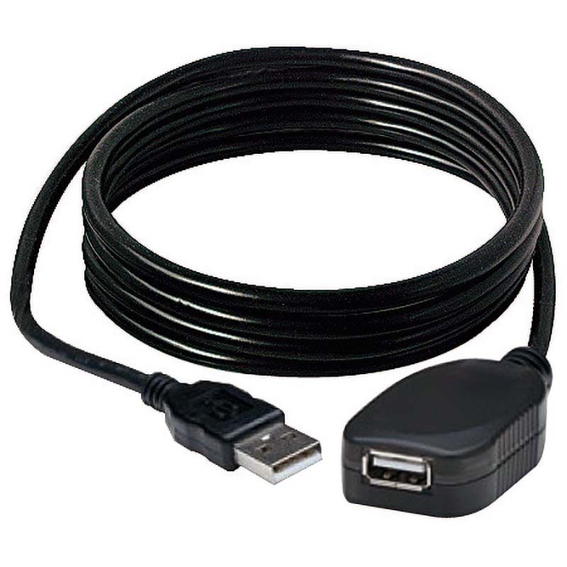 ELCART DISTRIBUTION - RIPETITORE CAVO USB 10MT NERO 406840200