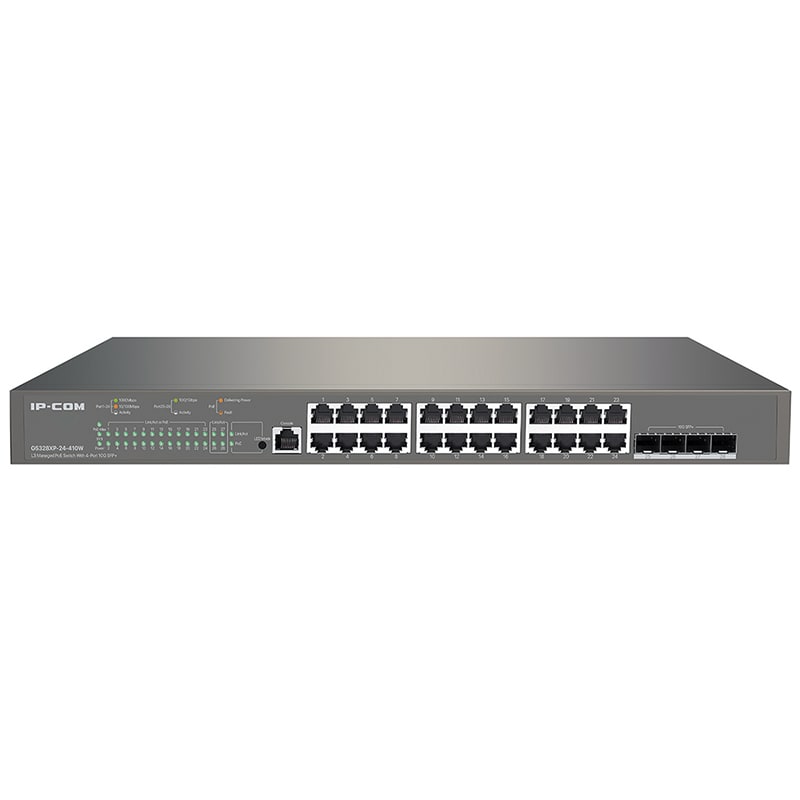 TENDA - SWITCH L3 GIGA POE 24P+4SFP 10G IP-COM 429750500