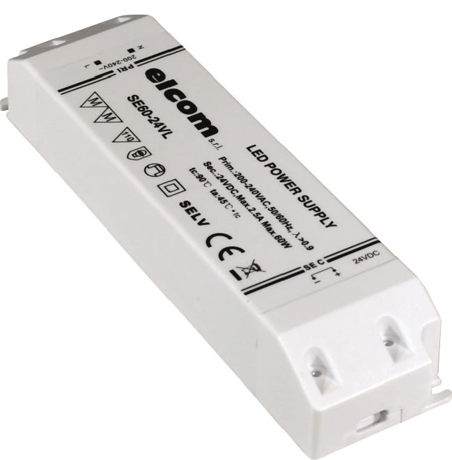 IVELAELCOM - ALIMENTATORE 24VDC 50W IP20 07220