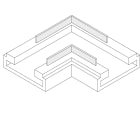ELCOM - KIT 10PZ CONN. 90 STRIP-STRIP 8MM