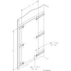 NVENT HOFFMAN - Piastra montaggio 1800x400, piastra montaggio 1800x400. A18SMP4GE