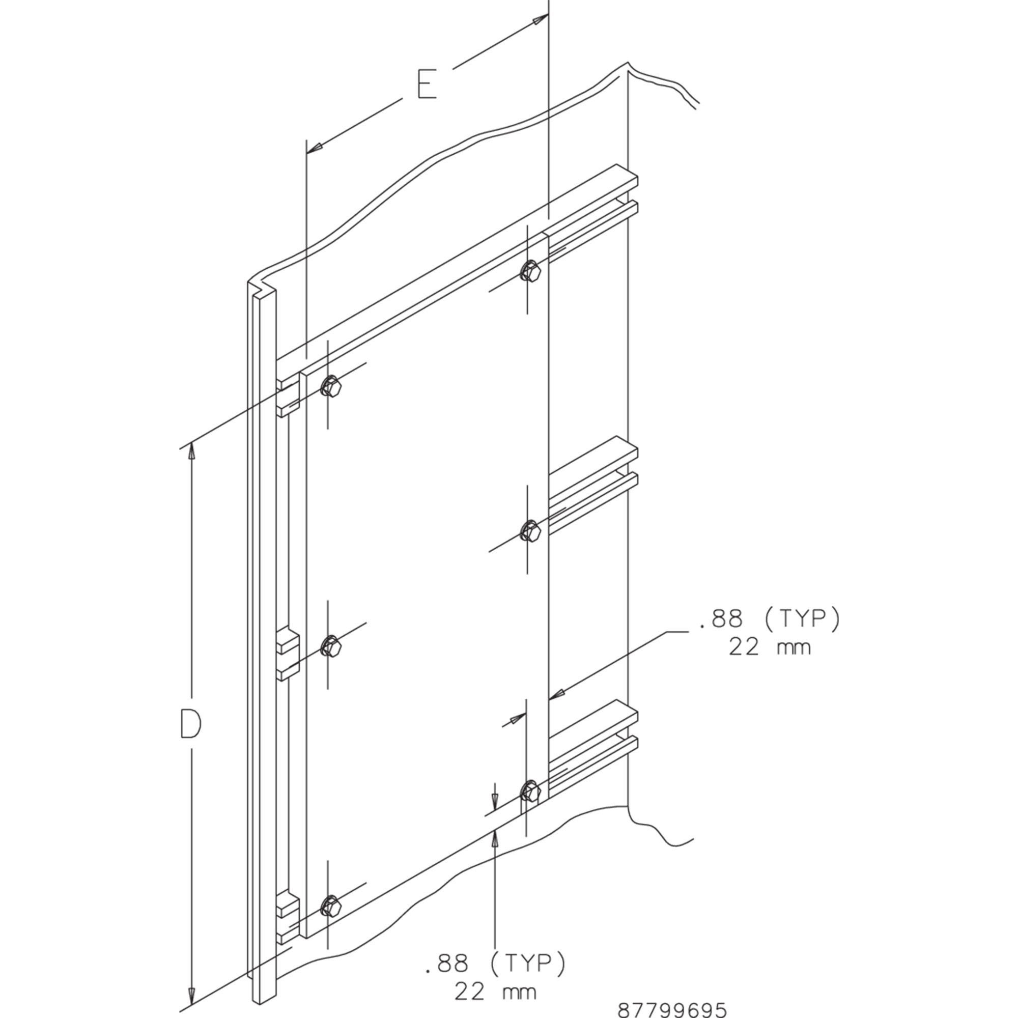 NVENT HOFFMAN - PIASTRA MONTAGGIO, 2000X500 A20SMP5GE