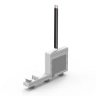 NVENT HOFFMAN - Adattatore slim 16A, 1 guida di montaggio fissa, portafusibili 10x38/Classe cc