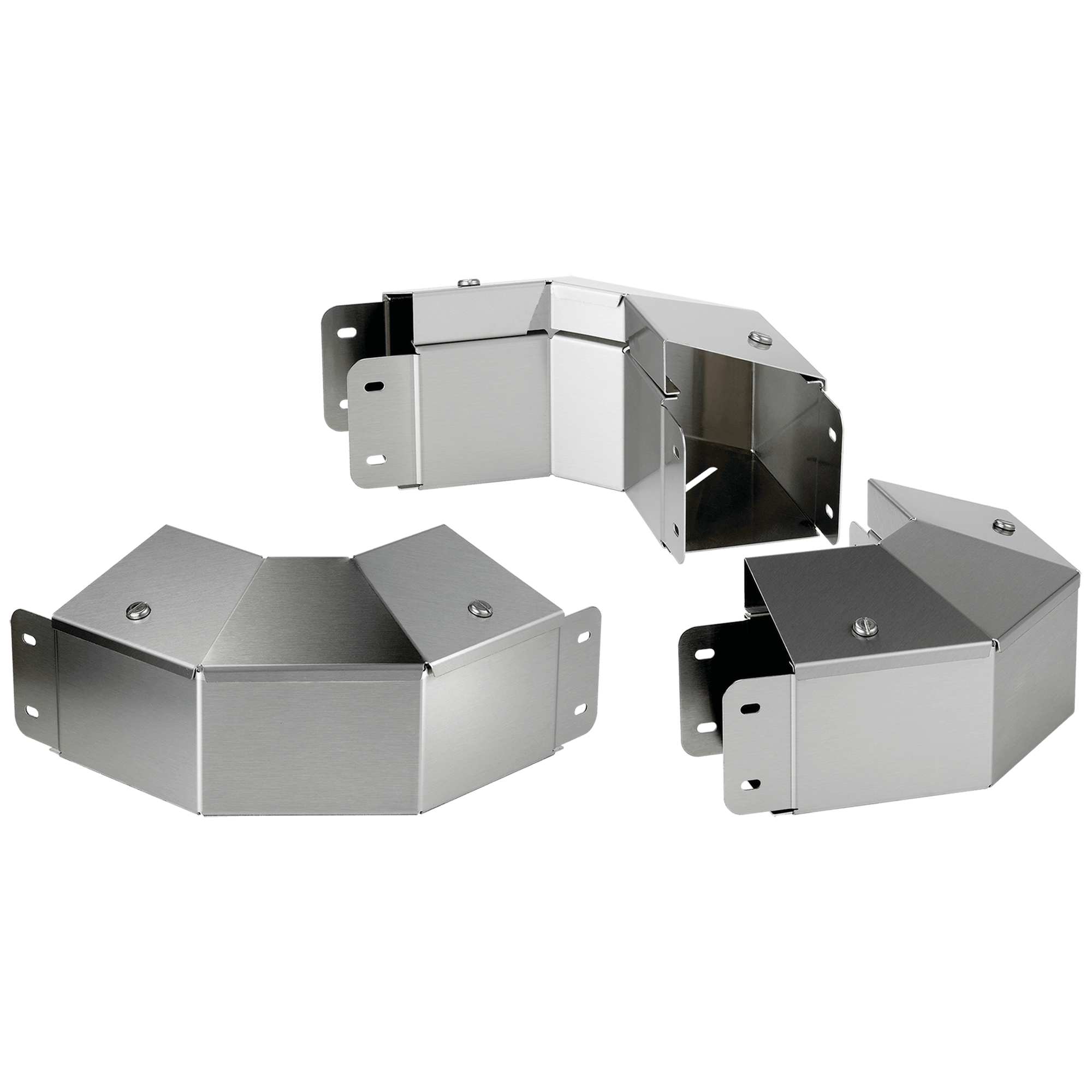 NVENT HOFFMAN - Gomito a 90 gradi CT con profilo sup. incl. all'esterno con ling., 4,00x4,00, spazzolato, SS304